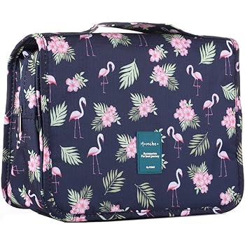 Elifeacc Hanging Travel Toiletry Bag Folding Bathroom Organizer