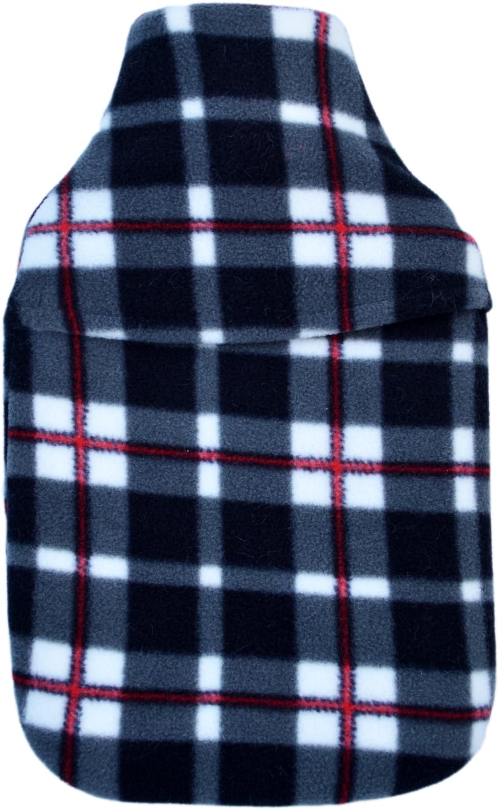 Vagabond Cuddlesoft Fleece Hot Water Bottle: 2L Mono Check