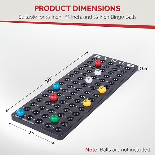 Miniatura 23 de MR CHIPS Jaula de bingo de acero profesional de 11 pulgadas solamente – Se adapta a bolas de bingo de 7/8 pulgadas