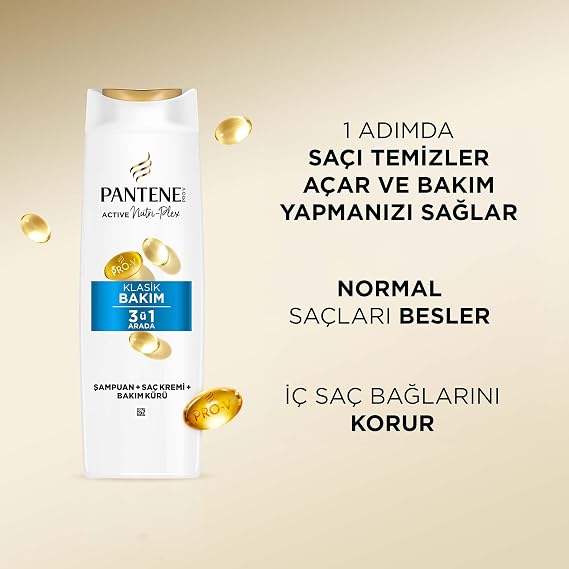 PANTENE Basic Maintenance 3 in 1 Shampoo 625 ml