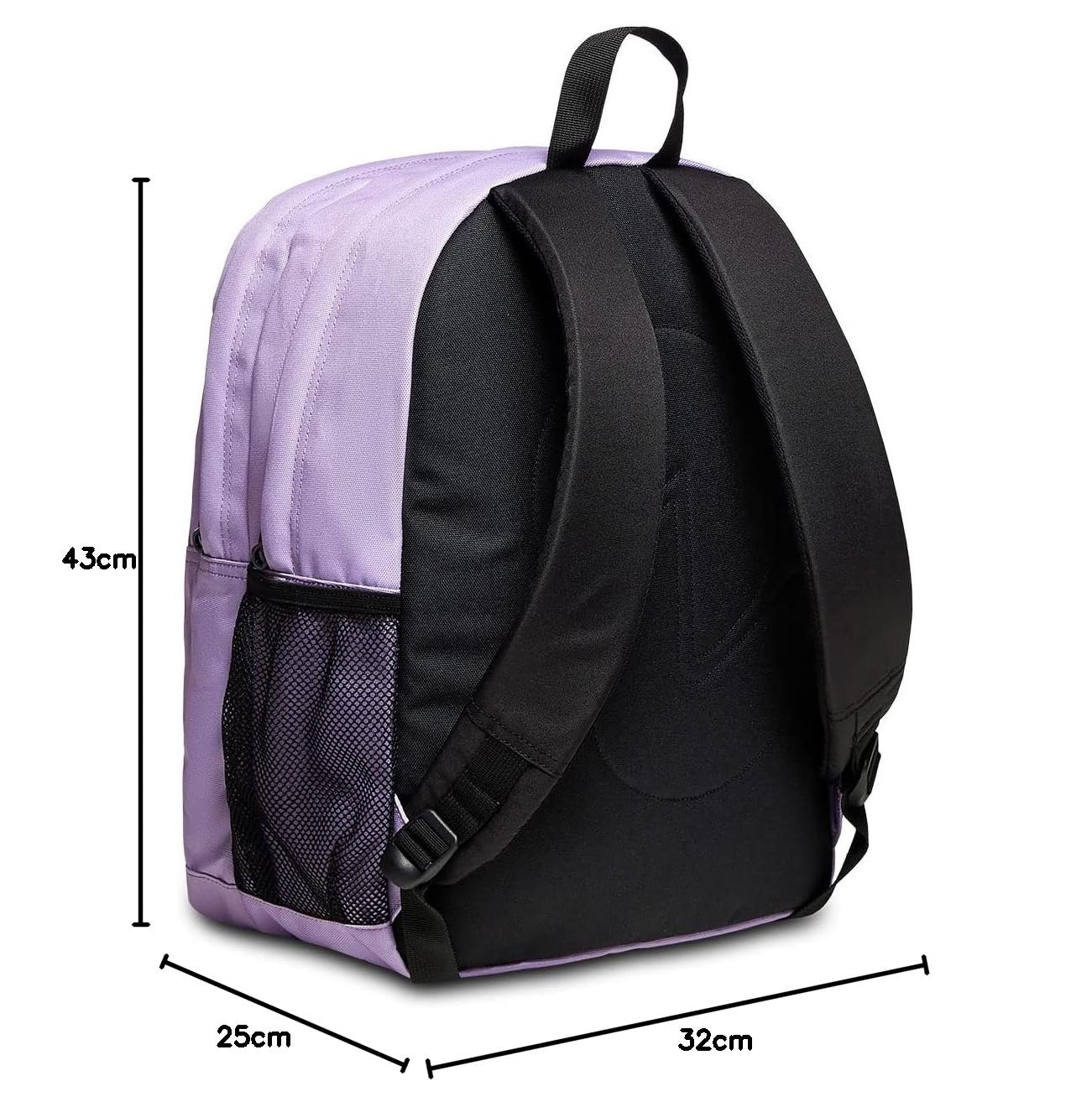 Invicta Schulranzen Dial, mehrfarbig, mit Doppelfach und Laptopfach, Trinkflaschenfach, Erweiterbarer Rucksack für Schule Sport und Freizeit für Mädchen und Jungen, lila