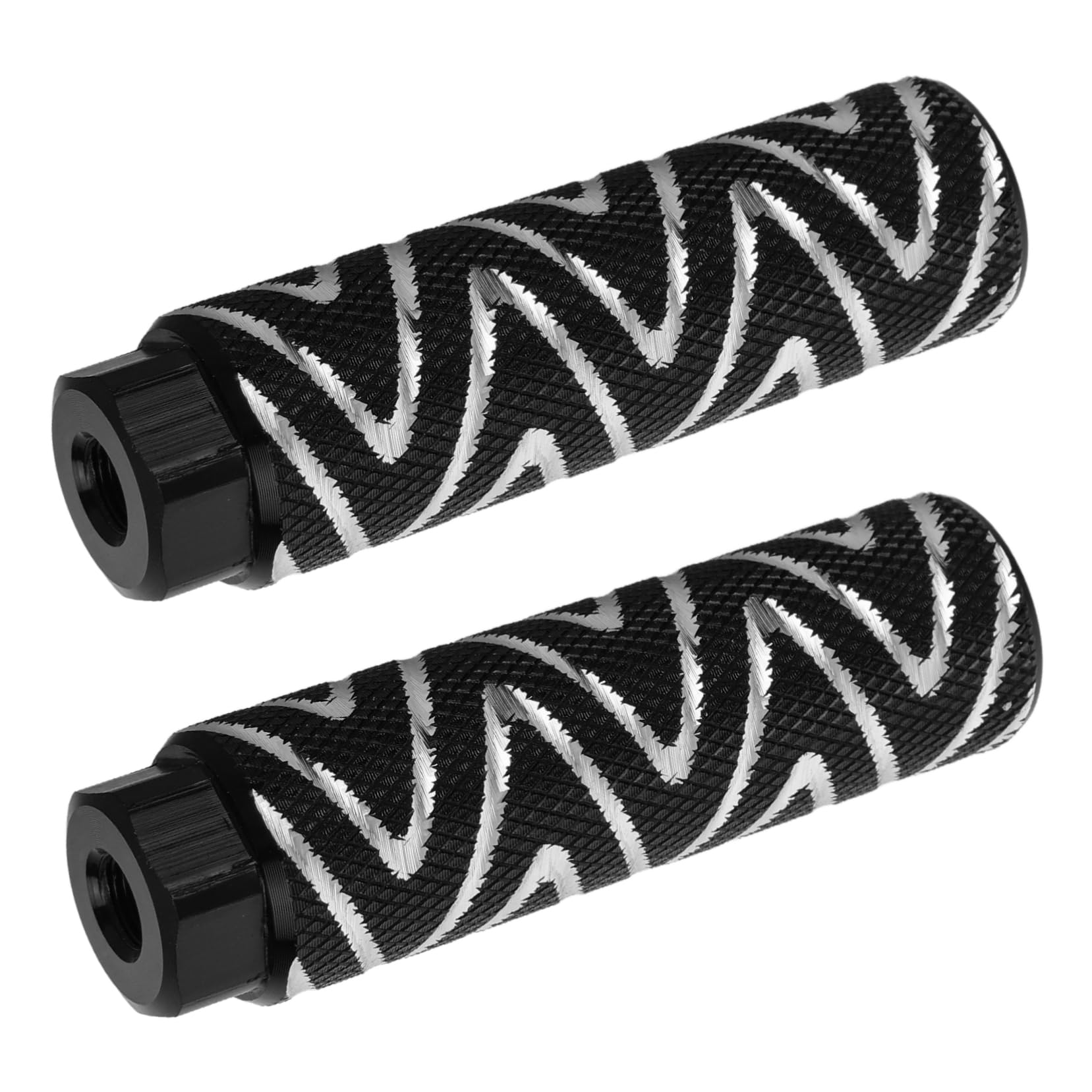 TOGEVAL 1pair Aluminum Alloy Bike Pegs Anti-Slip Rear Foot Pedals for Bicycles Detachable Accessory for Mountain Road Bikes Durable Design for Adults Boys and Girls Easy Installation