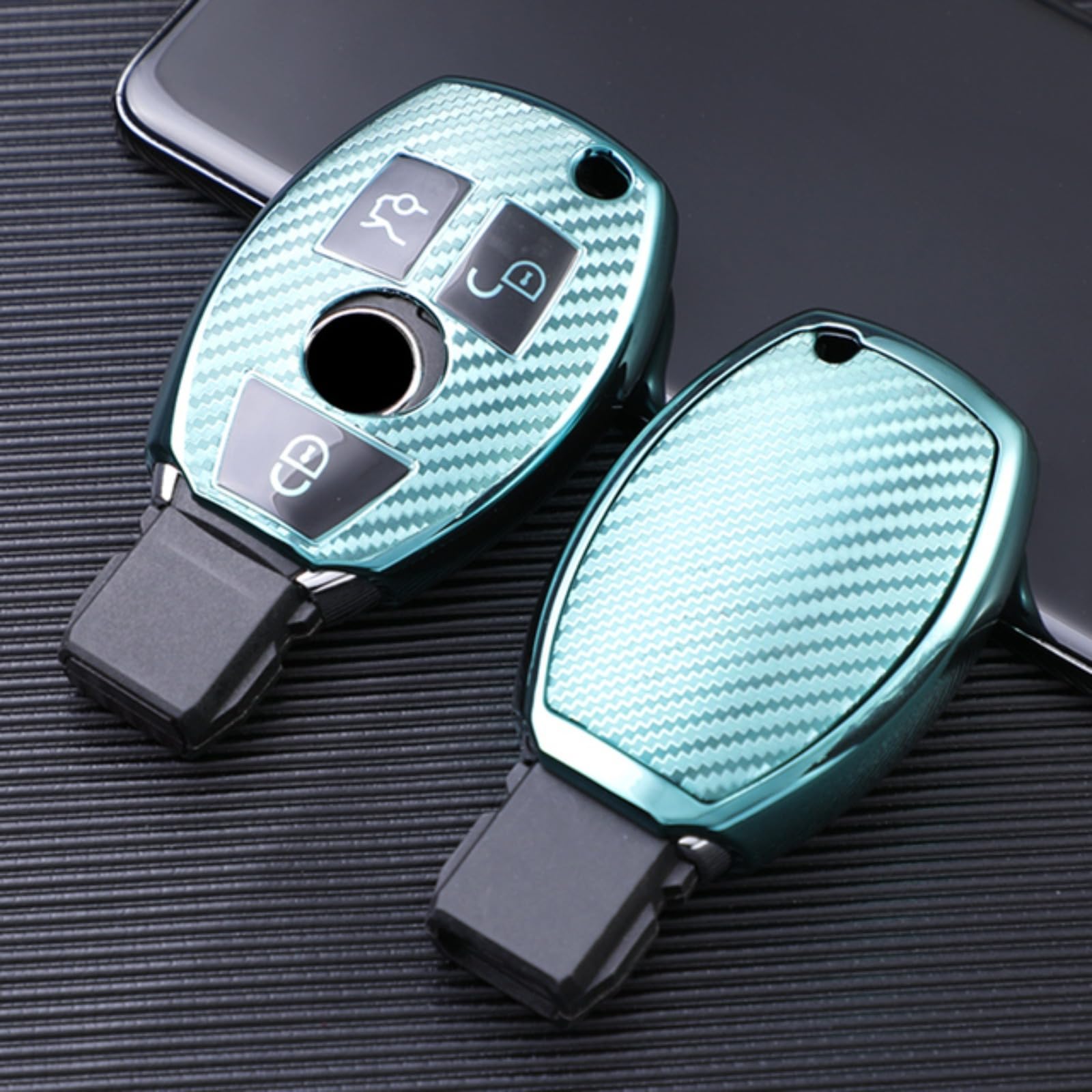 Funda llave Benz W204 W205 protector para mando Clase A C E S de TPU flexible 2