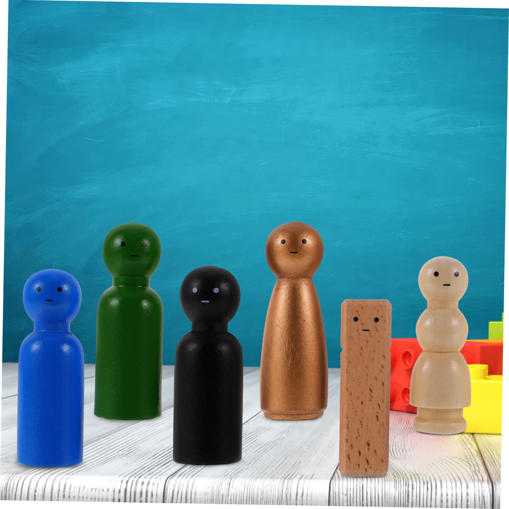 HONMEET 28 Pezzi Bambole di Legno Fai da Te per Bambini Superficie Liscia per Migliorare Abilità Manuali, per Decorare la Stanza e Attività Creative