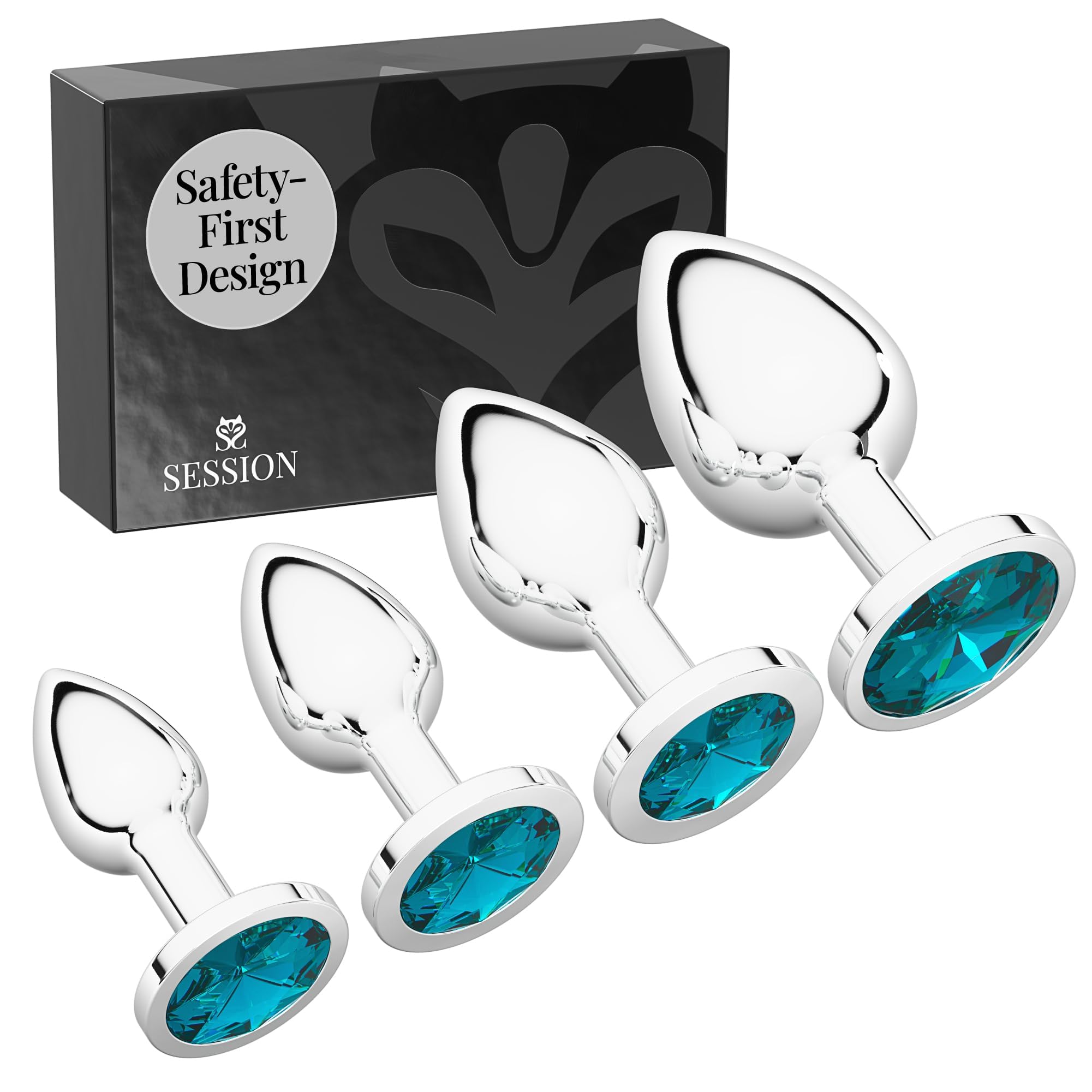 anal plug set Pretty In Pink Glass Butt Plug 3 Inch - Hott Love main image 1