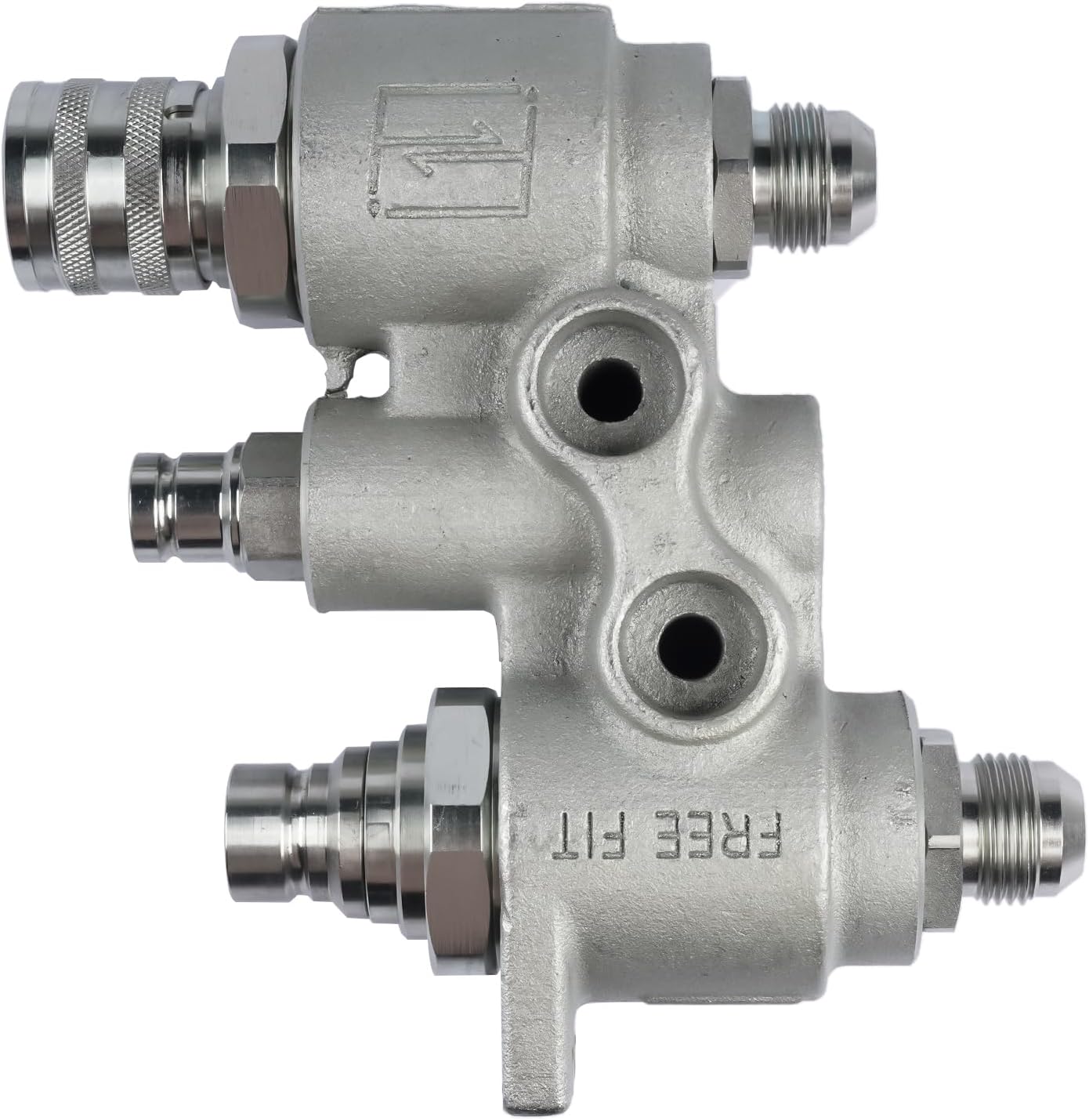 7246783 4BD4FH 48mm Hydraulic Coupler Manifold Block Replacement for Bobcat Skid Steer Loader S175 S205 S250 T250 OE# 6678076 7246785 6678951