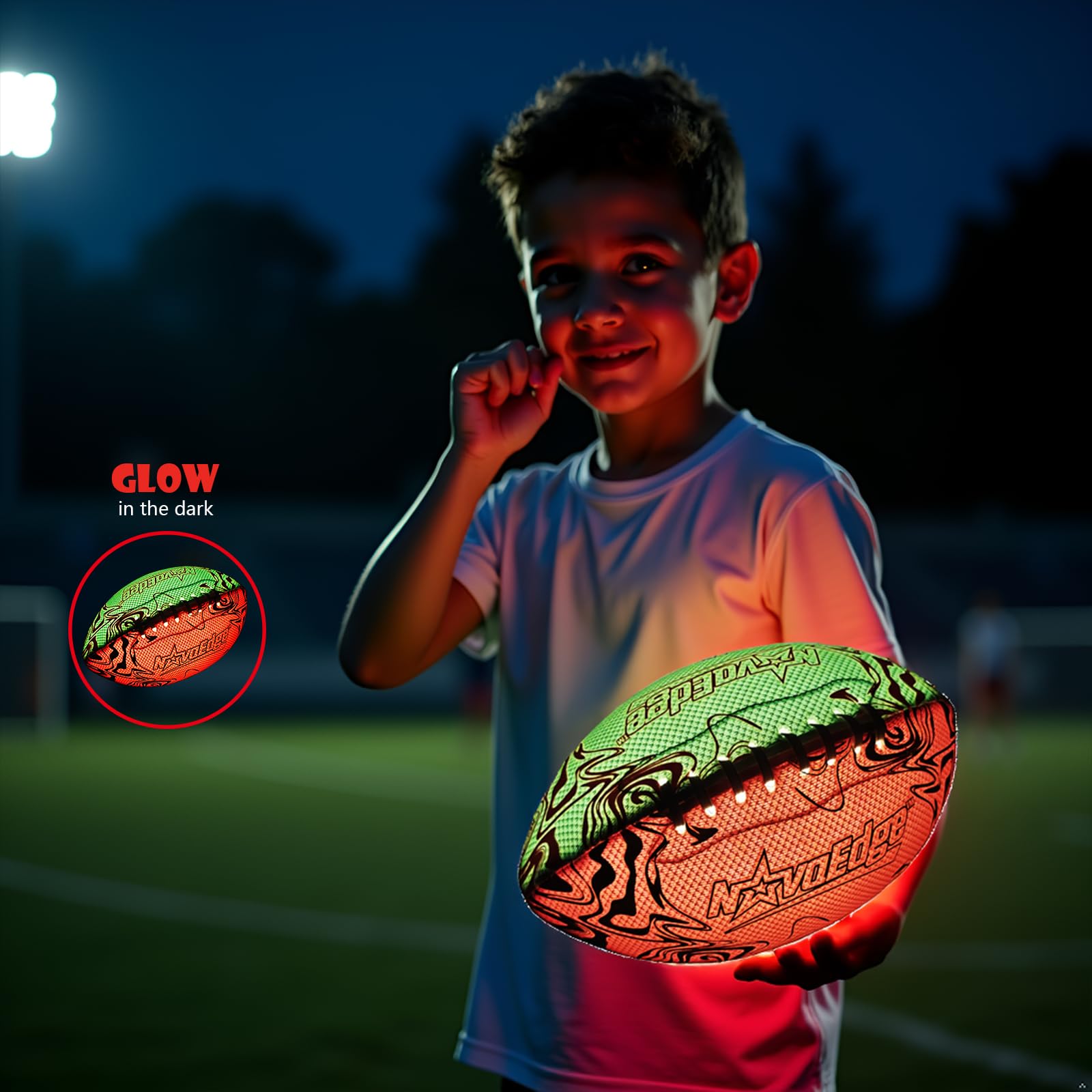 Fútbol LED - Fútbol que brilla en la oscuridad - Agarre fuerte