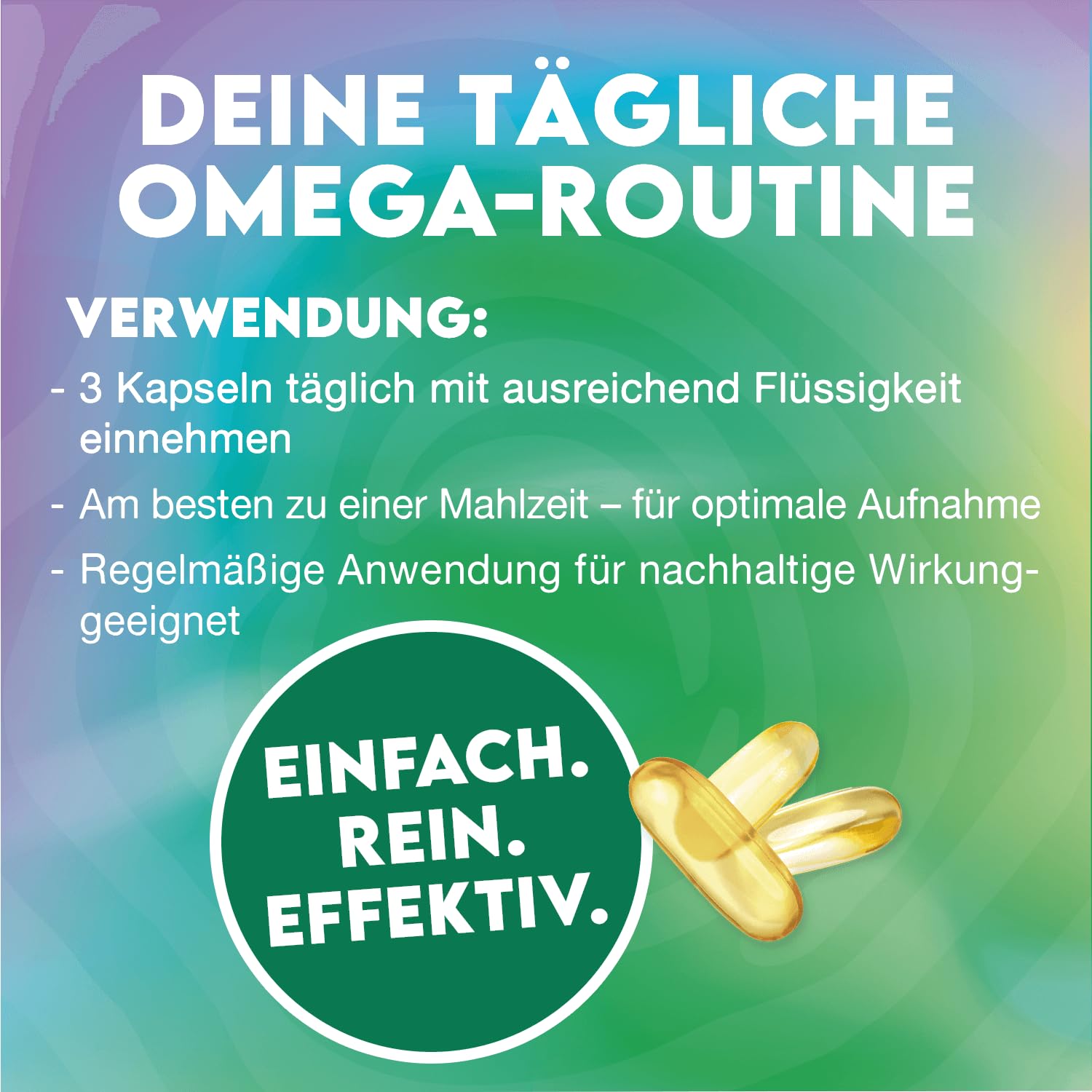 INLEAD - Omega-3 Triglyceride | 1000mg Omega-3-Fettsäuren pro Kapsel | hochdosiertes EPA und DHA in Triglycerid-Form | Unterstützung für Herz, Gehirn und Gelenke (300 Softgel Kapseln)