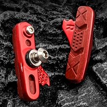 Bike Carbon Fiber Rim Brake for PADS, C-Brake Blocks Shoes Matte Aluminum Alloy Brake Replaceable Aluminum Alloy Rim Brake for Road Bike, Folding Bikered