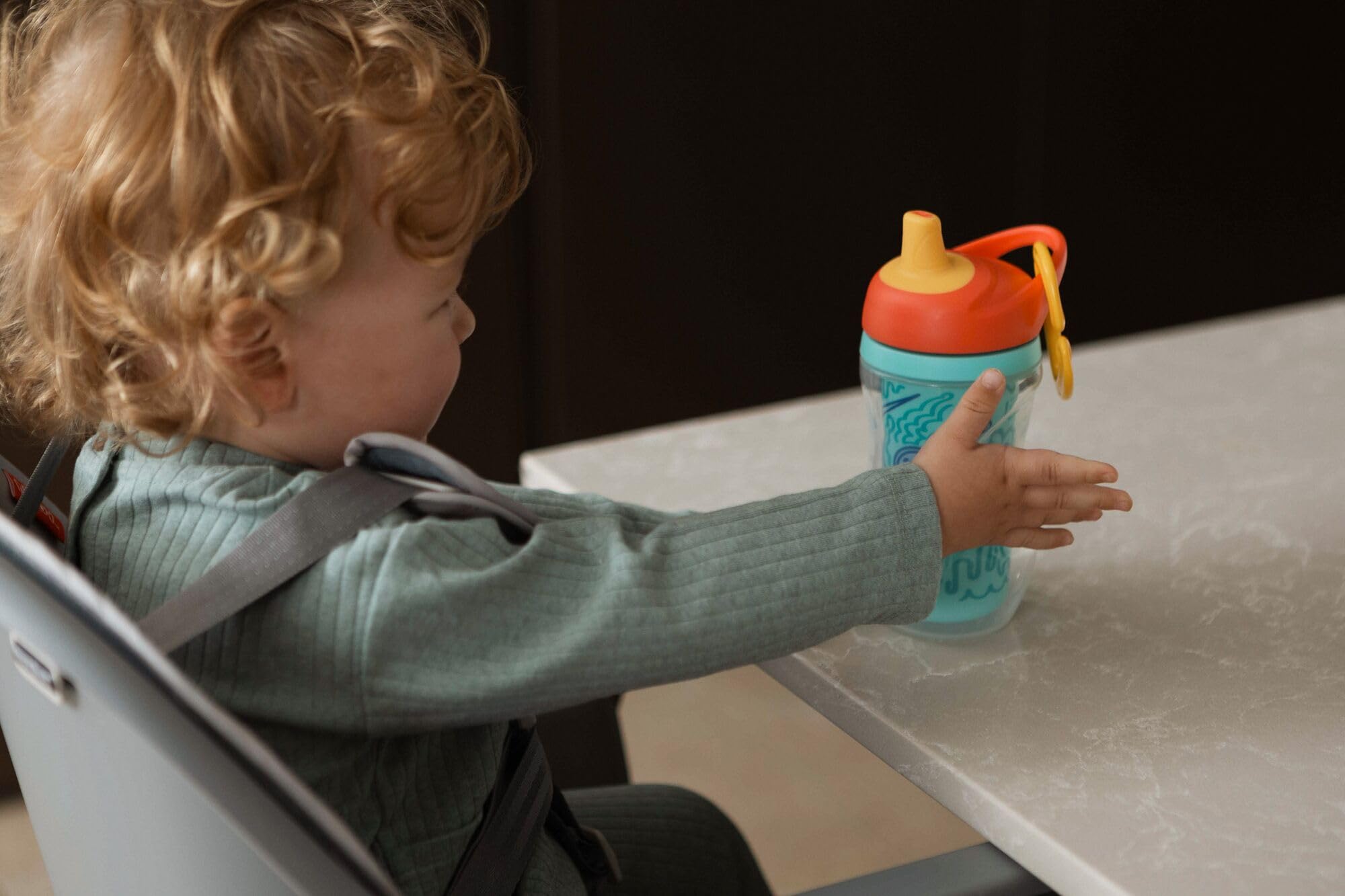 Nuby Insulated Sipper Cup - Toddler Beaker with Removeable Valve, Dinosaurs, 270ml - Image 2