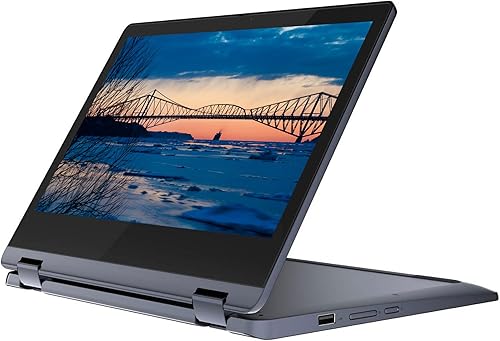 Lenovo Flex 3 Chromebook 11.6" HD, portátil convertible Spin 2 en 1 con pantalla táctil de Lenovo, Mediatek MT8183 (CPU de 8 núcleos), hasta 2 GHz,