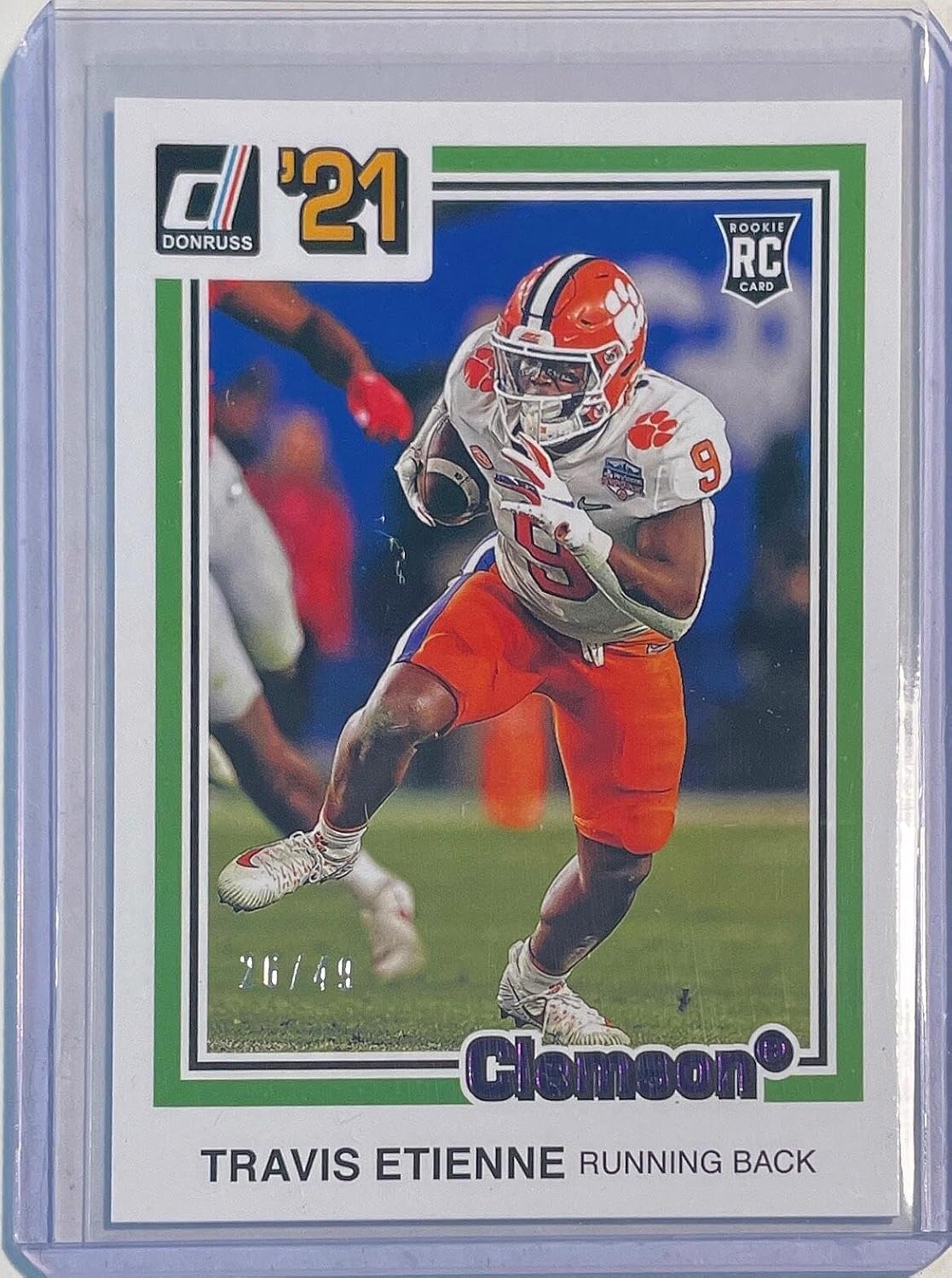 Travis Etienne 2021 Chronicles Donruss Draft Picks '21 Rookie Rc #d 26/49 - Football Cards