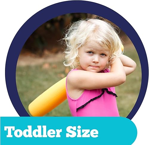 Miniatura 4 de Bate de béisbol de plástico de barril grande para niños pequeños y pequeños, construcción duradera y ligera con barril de gran tamaño para