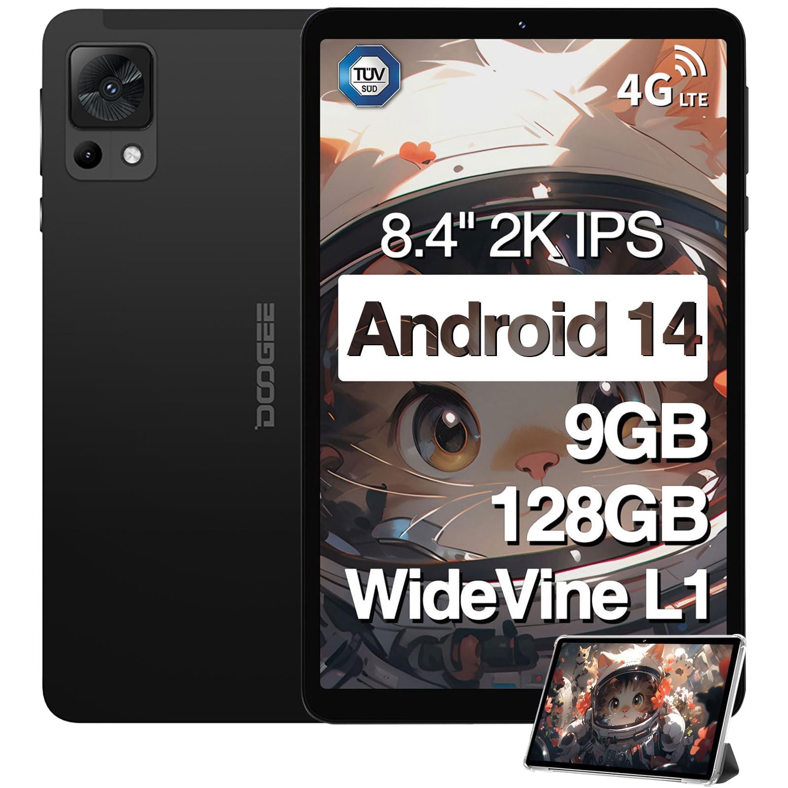 DOOGEE T20 タブレット 128GB DOOGEE T20 Mini Tablet 8.4 Zoll, Android 9GB RAM + 128GB ROM/TF 1