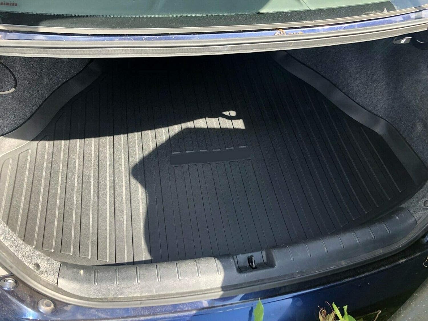 Cargo Liner - Trunk Mat for Honda Accord Sedan & Coupe 2013-2017 – Weather-Resistant Trunk Mats for Cars with Raised Lip – Non-Slip Car Trunk Mat Rubber – Laser Pre-Cut Design