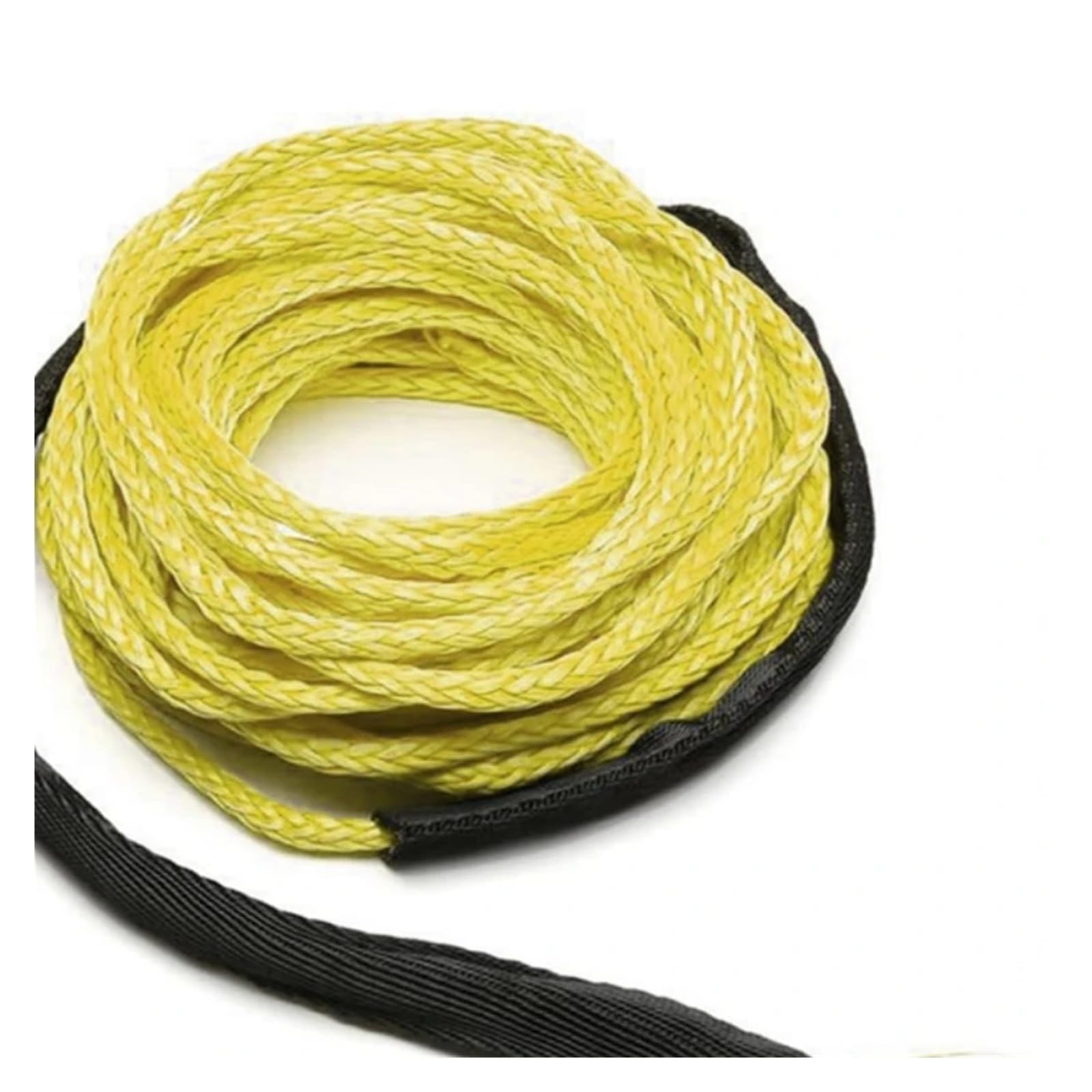 Pas holowniczy 15 m x 6 mm, syntetyczny kabel do wyciągarki samochodowej o udźwigu 10000 funtów, SUV, zamienny, holowniczy Ultramocny