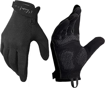 ChinFun Full Finger Workout Gloves for Men Breathable Gym Exercise Weight Lifting Gloves Full Palm Protection Deep