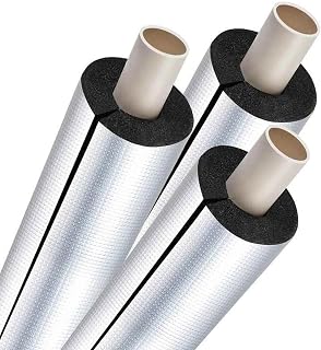 Outdoor Antifreeze Insulation Pipe Length 95cm Thick 20mm Pipe Insulation for Outdoor Winter Irrigation Sprinkler Copper Water Pipe Freeze Protection(43.0mm/1.69in)