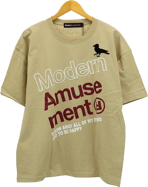 Amazon Modern Amusement モダンアミューズメント 半袖 Tシャツ Sst Ma 007 プリント Tee カジュアル アメカジ ストリート ビッグ ワイドシルエット Tシャツ カットソー 通販