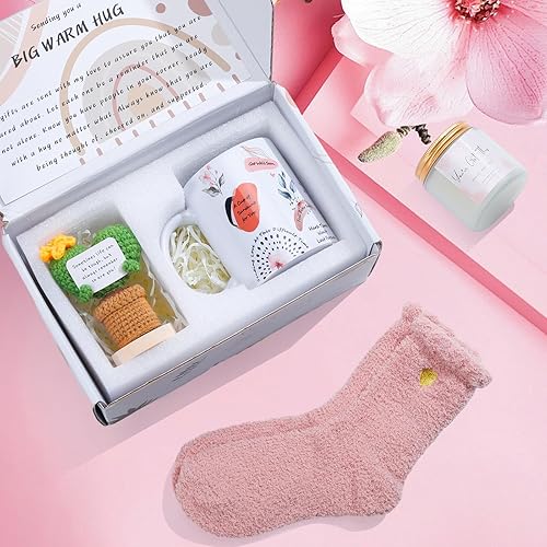 Miniatura 2 de Cestas de regalo para mujeres, paquete de cuidado de regalos Get Well Thinking of You para mujeres, sentirse mejor, comodidad inspiradora, mimo,