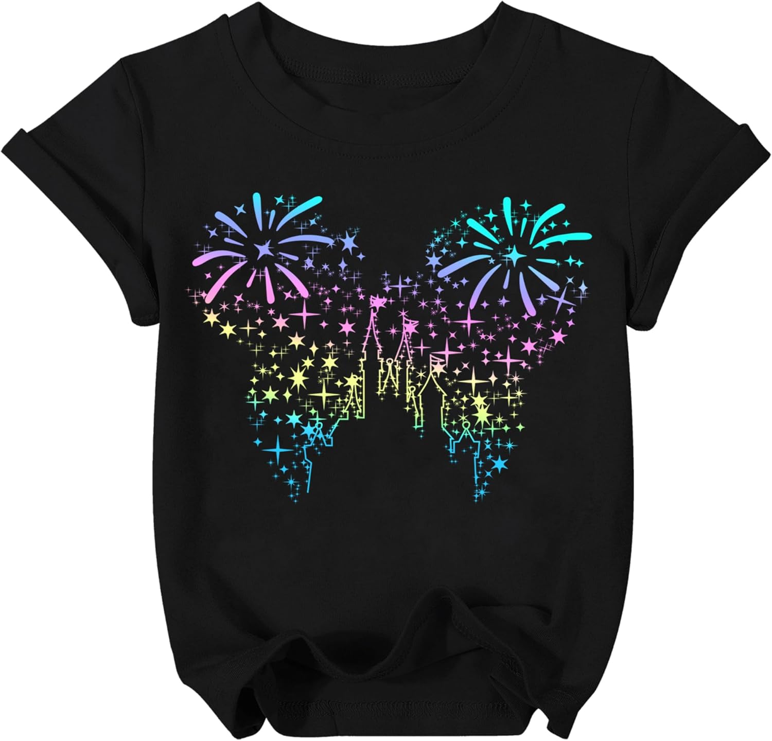 Magical Shirt Girl Cute Magic Graphic Tee Toddler Kids Holiday Vacation Short Sleeve ops 3-12 Years