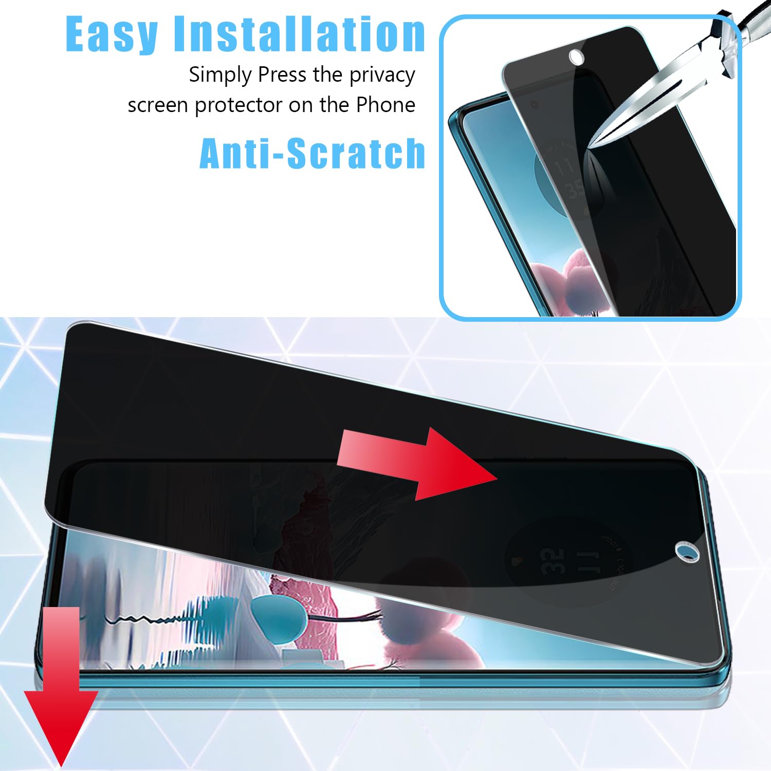 Protection écran Motorola Edge 40 Neo : Lot De 2 Films Hydrogel Taperso - Neuf