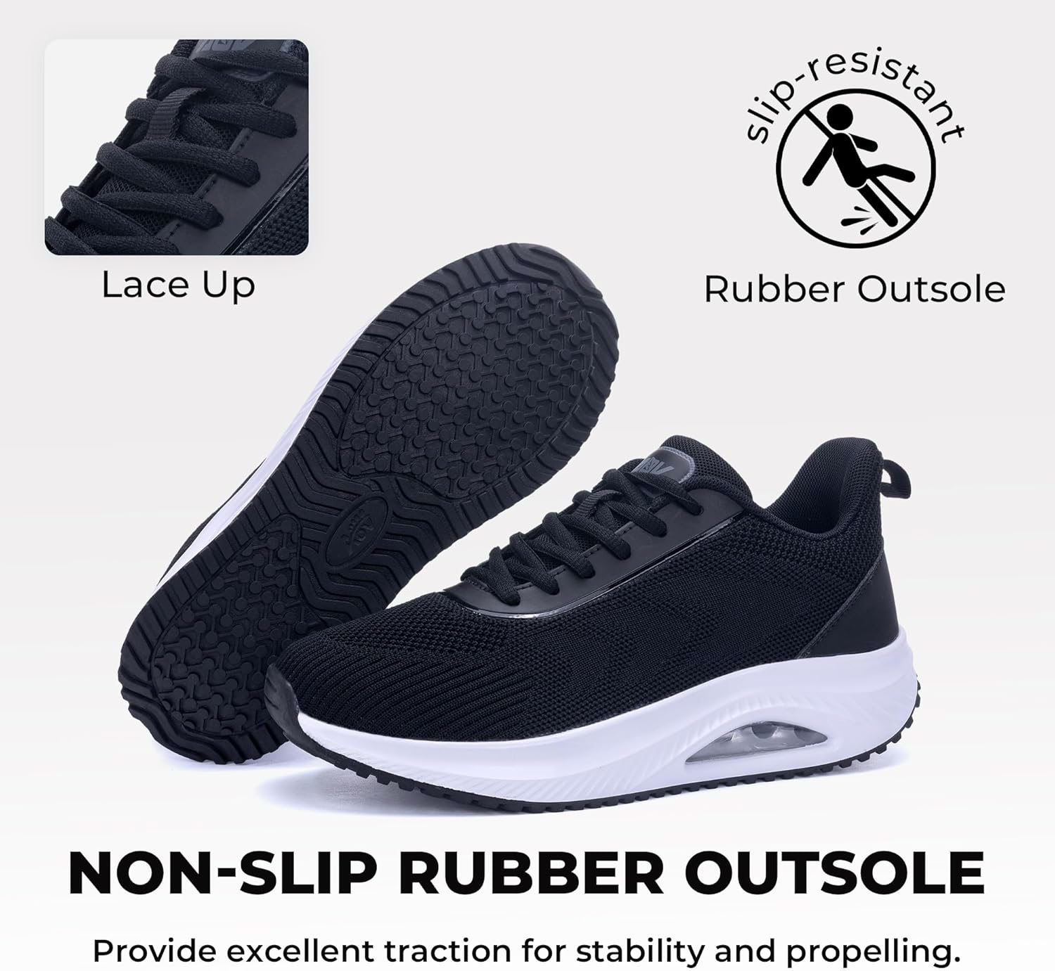 SURRAY Womens Wide Width Walking Shoes Arch Support Plantar Fasciitis Sneakers Orthotic Tennis Shoes for Foot Pain Relief US Size 6-11