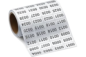 001-2000 Number Stickers 1-1000