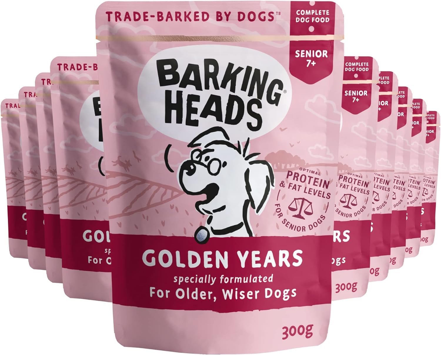 Barking Heads Wet Dog Food for Senior Dogs Golden Years FreeRun