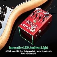Vista 5 de JOYO Pedales de Bajo para Guitarra, Pedal de Efecto Compresor con Perillas de Compresión Precisas, Bajo Ruido y Alto Rango de Control Dinámico