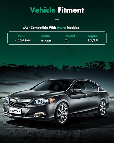 Miniatura 8 de SCITOO Suspensiones helicoidales aptas para Acura para TL 2009 2010 2011 2012 2013 2014 Kits de amortiguadores de montaje amortiguadores puntales