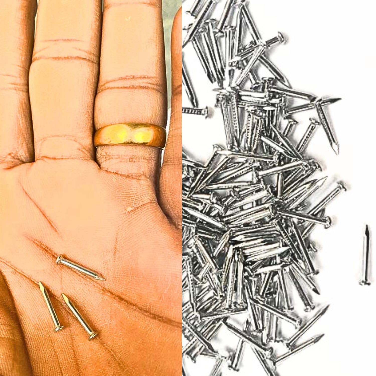 best stronghalf inch hardware keel steel glossy wall nails for hanging photo frames picture, DIY craft wall nails, rust proof and bent proof (0.5 inch- 200 peices) (B0CNDC4B52) Amazon Price History, Amazon Price Tracker