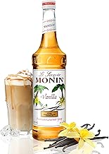 Monin - Vanilla Syrup, Versatile Flavor, Great for Coffee, Shakes, and Cocktails, Gluten-Free, Non-GMO (750 ml)