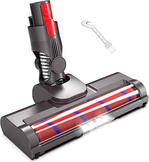 Vacuum Attachments Motorhead for Dyson V15 V8 V7 V10 V11, Hardwood Floor Attachment for Dyson, Soft Roller Brush Head Replacement with LED Light