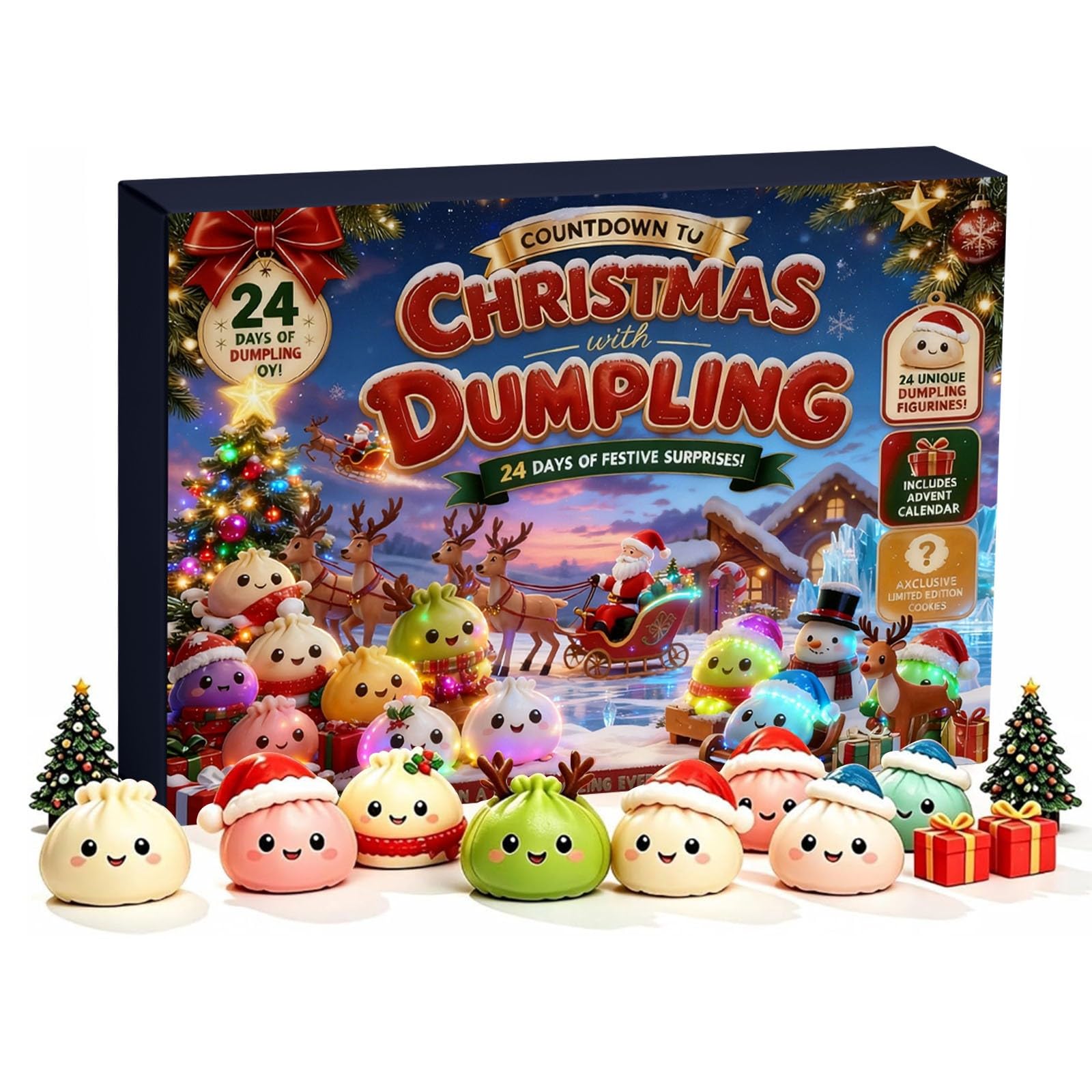 2026 Christmas Advent Calendar, 24 Days Squishies