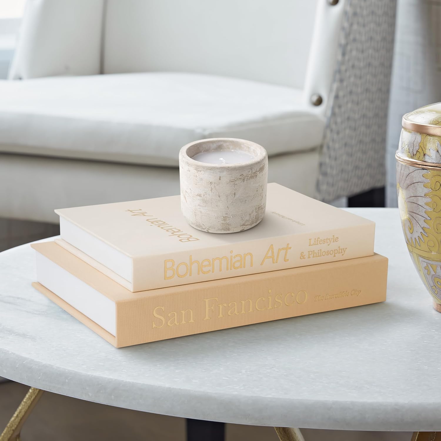 Aesthetic Linen Covered Decorative Books Review – The Perfect Modern Coffee Table & Bookshelf Decor 1 716ZZUdvXaL. AC SL1500