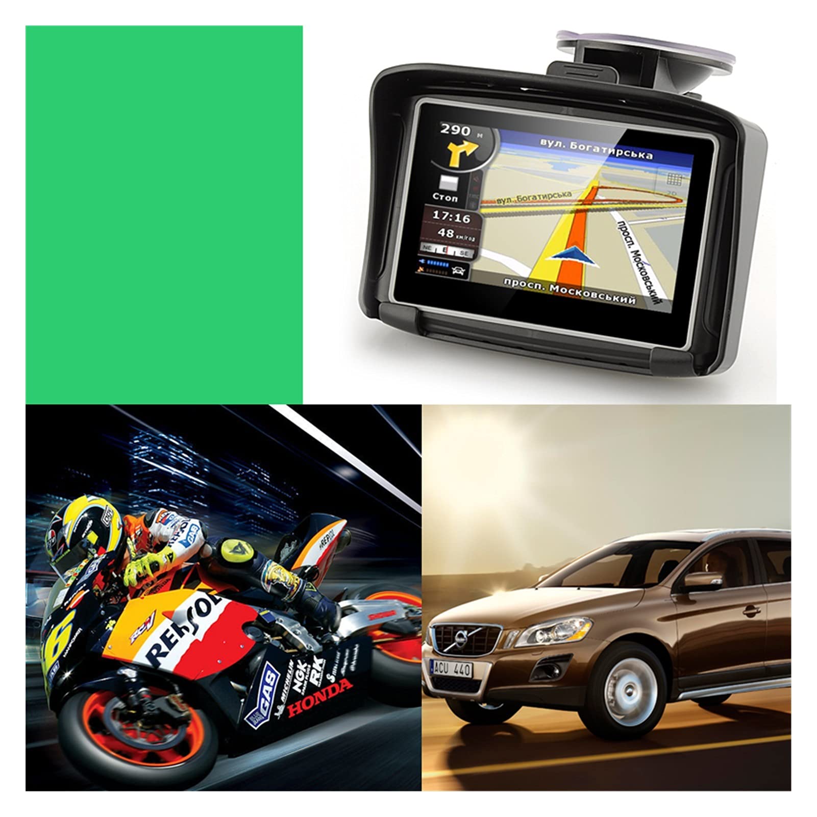 GPS Indication MT4302 Motociclo GPS Navigator 4.3" Wince 6.0 Ram25 6MB Rom 8G con IPX7. Motore Impermeabile GPS Navigazione aggiornamento mappe Gratuito