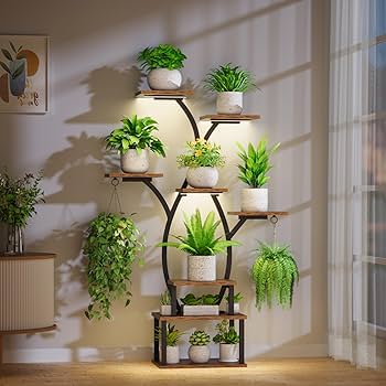 Amazon.com: Plant Stand Indoor with Grow Light, 8 Tiered