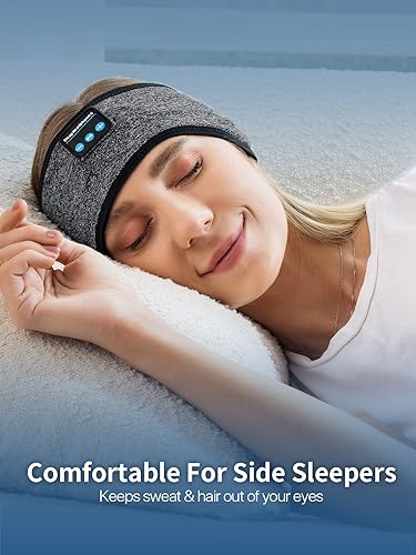 Miniatura 4 de Sleep Headphones Diadema deportiva inalámbrica, auriculares ultra largos para dormir, auriculares con diadema integrados perfectos para dormir,
