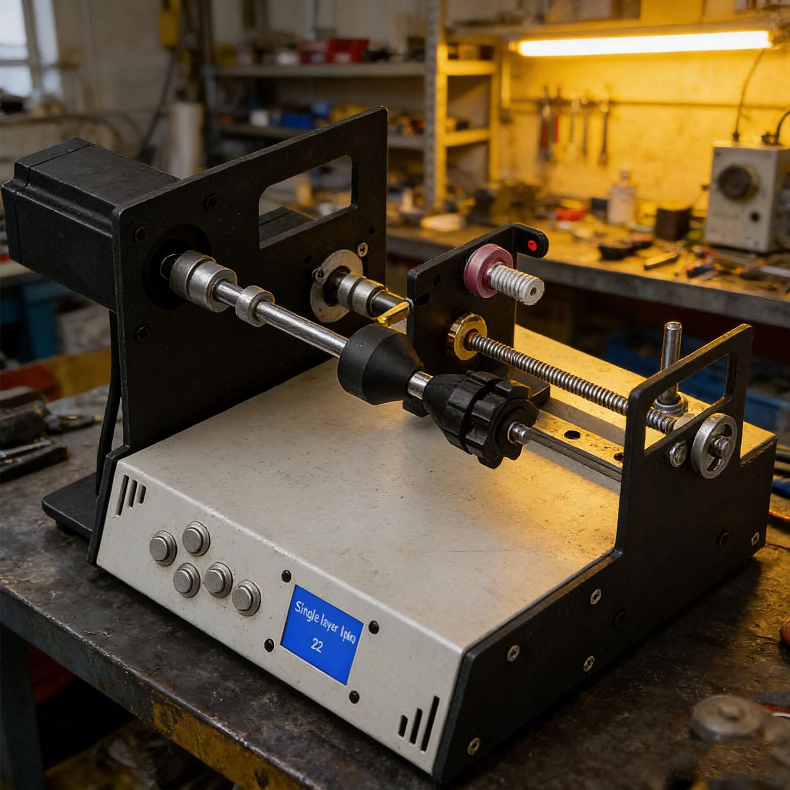 Bobinatrice automatica della bobina, avvolgicavo CNC con precisione di 0,01 mm, velocità regolabile 120-900 giri/min, coppia di torsione 2,3 nm per trasformatore, strozzatore, bobine di amplificazione