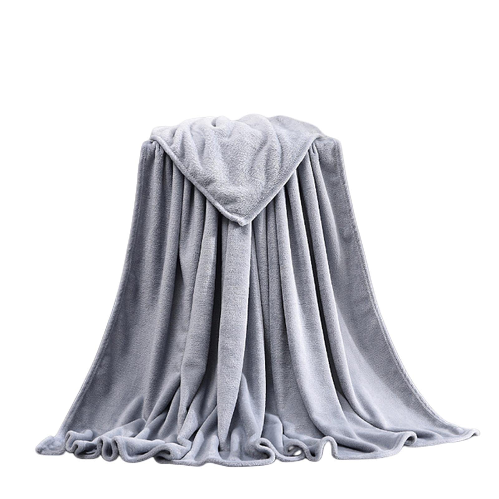 Coperta morbida e calda in flor di corallo coperta invernale lenzuolo copriletto divano leggero sottile flanella coperte-blu marine, 120 x 200 cm