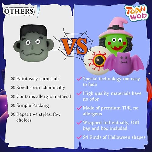 Miniatura 3 de Regalos de fiesta de Halloween Mochi Squishy regalos de bolsas de regalos para niños  Premio de aula sin dulces de truco o trato  Squishies juguete