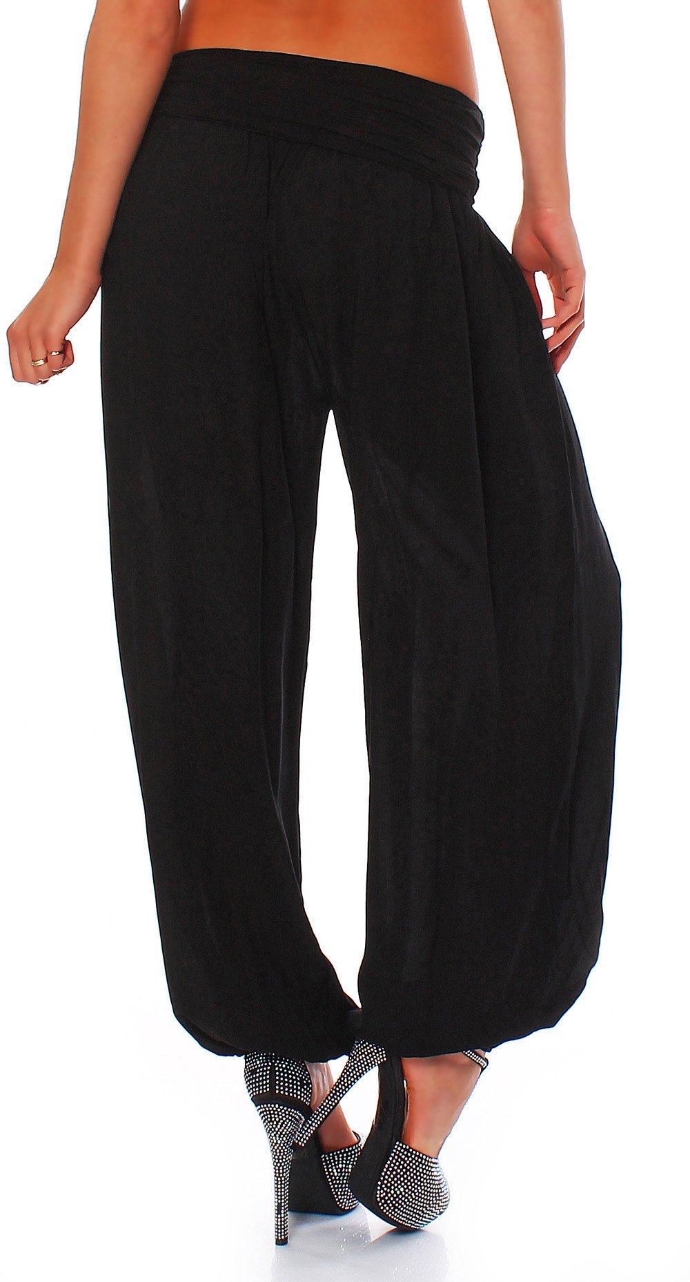 Malito Bombacho Aladin Harem Pantalón Boyfriend Baggy Yoga Mujer Talla Única
