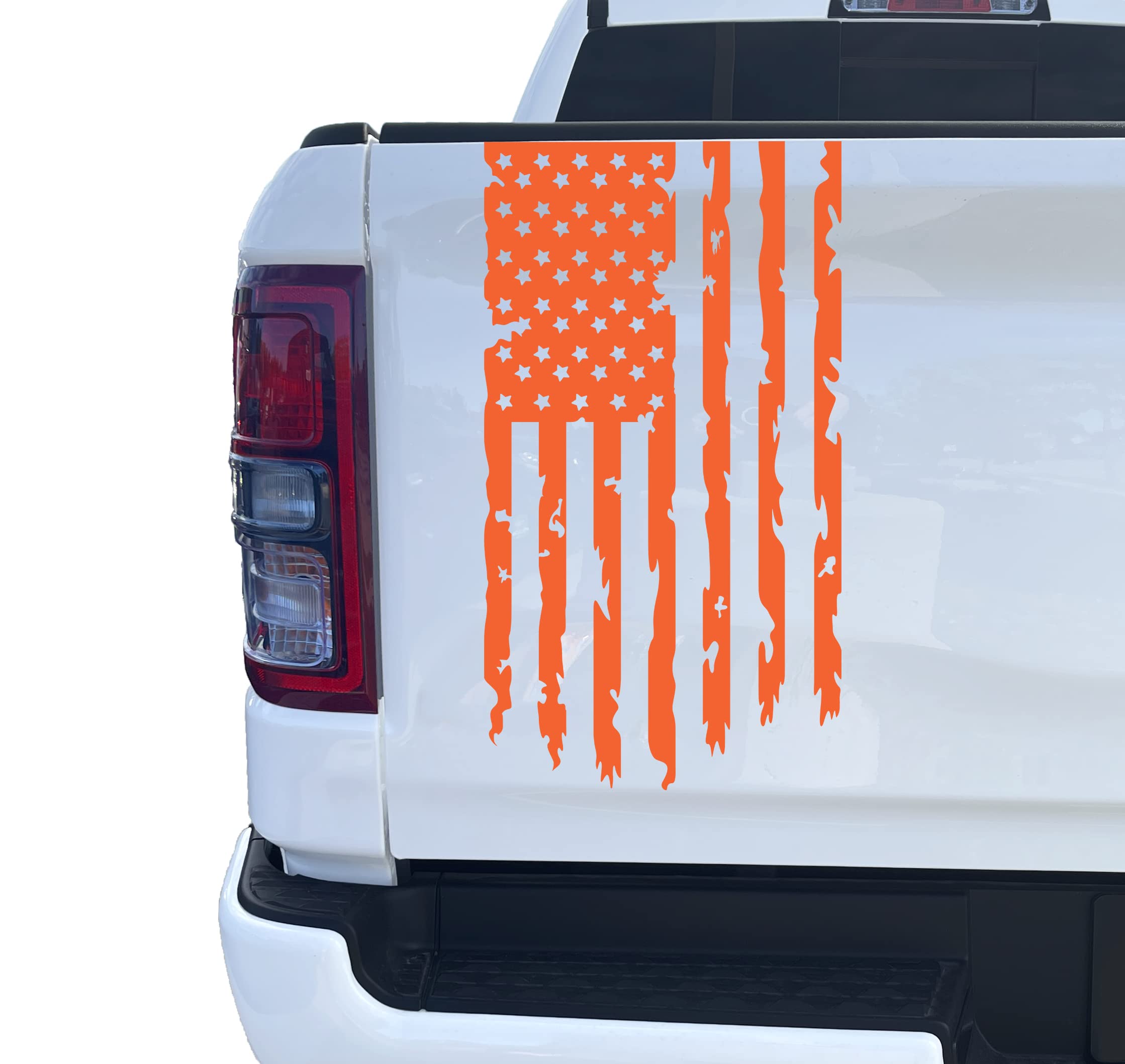 Amazon.com - Aldera Graphics Distressed American USA US Flag Truck