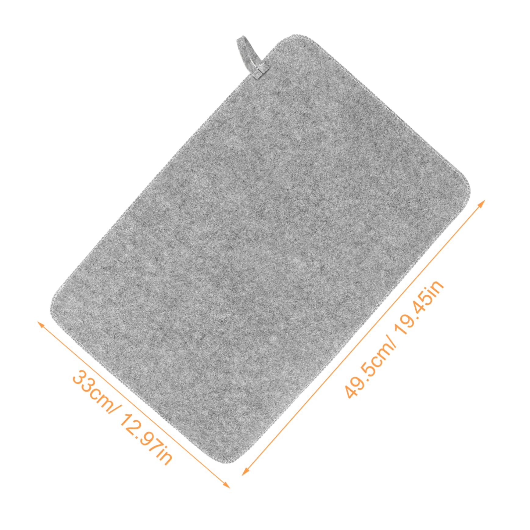 WOFASHPURET 1 Set Felt Sauna Hat and Cushion Set Comfortable Water Absorbent Sauna Supplies for Adults Durable Felt Materials Portable Design for and Relaxation