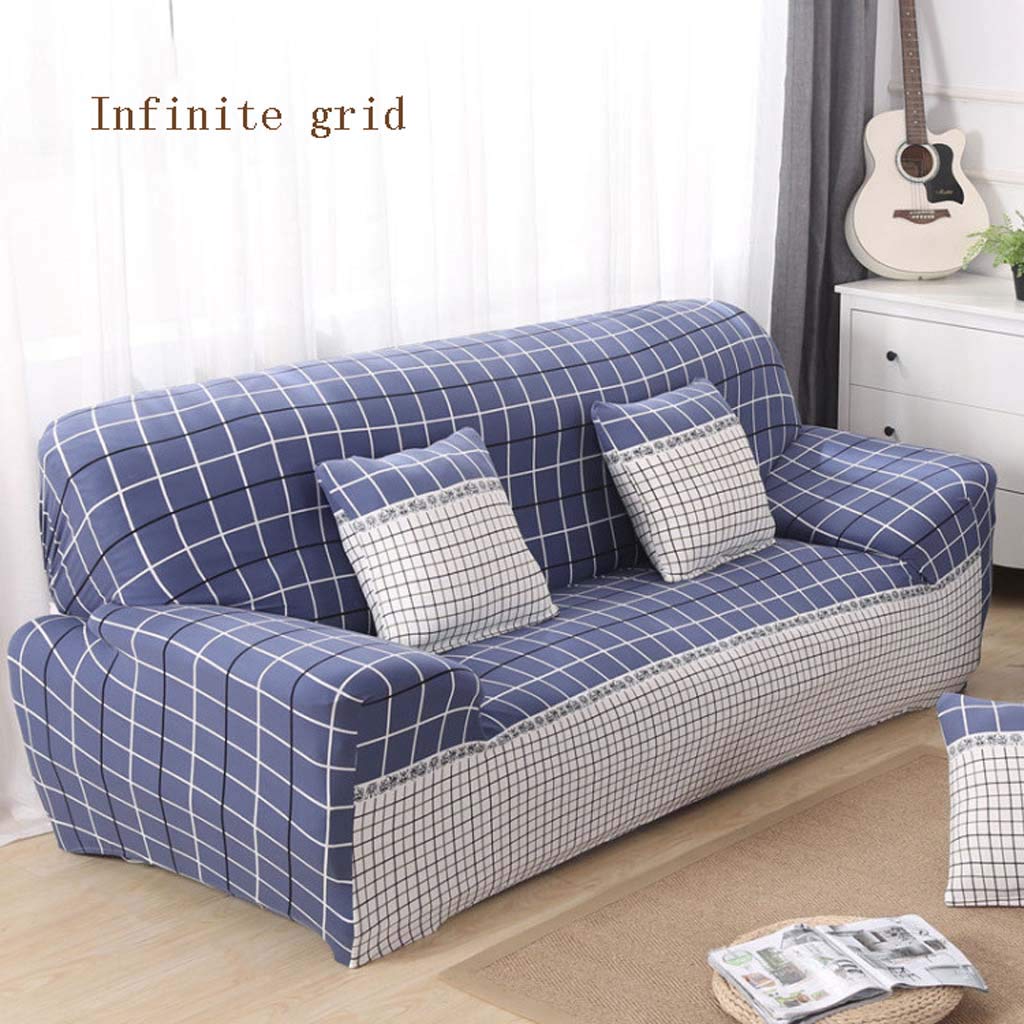 Housse de canapé tout inclus anti-tache universelle quatre saisons 235 x 295 cm