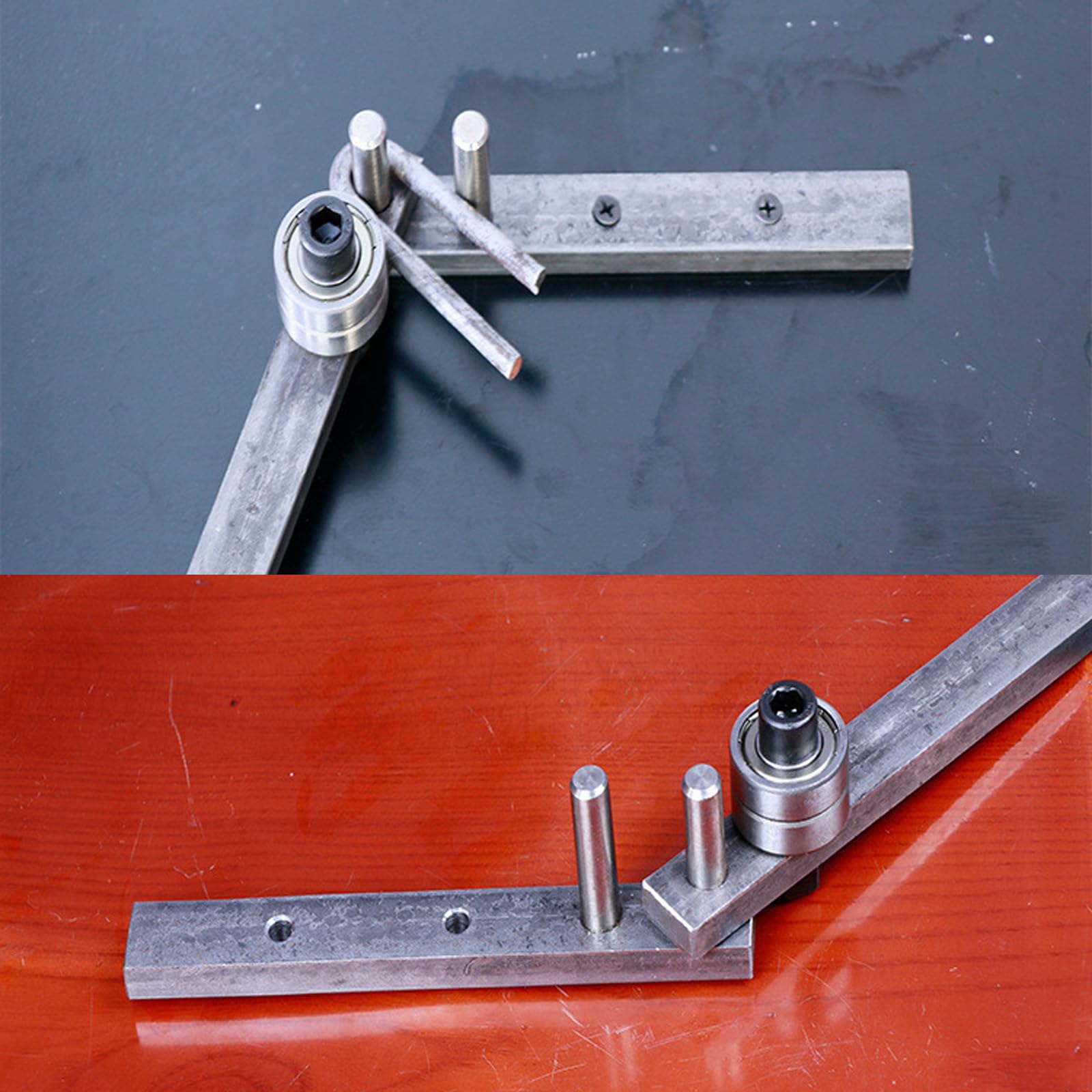 Macchina Piegatubi Manuale di 1-10mm, Curvatubi Manuale, Piegatrice Per Aste di Ferro, Manuale In Acciaio Bar Bender di Costruzione per Acciaio Rotondo, Acciaio di Rinforzo, Ferro Piatto