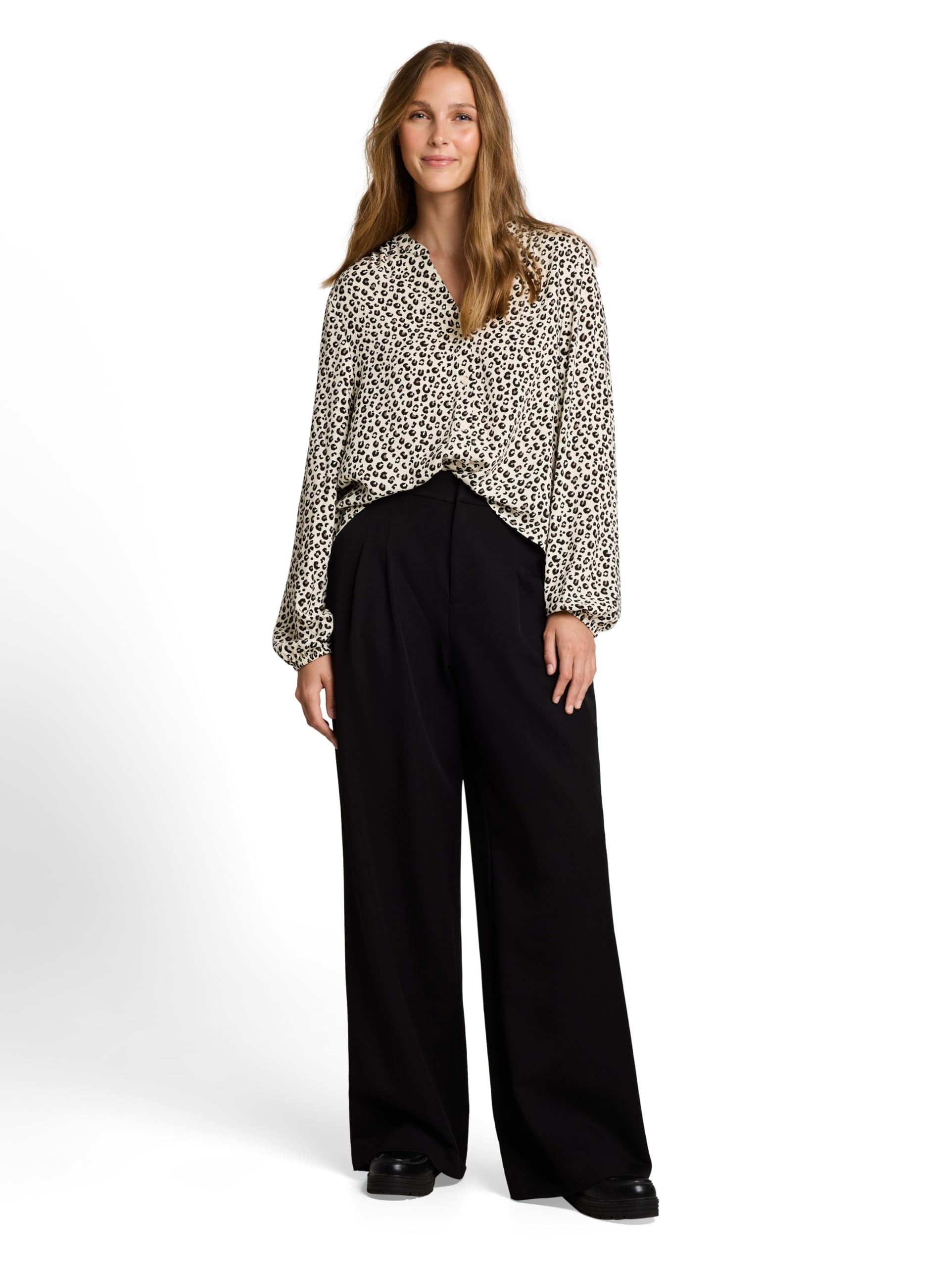 TOM TAILOR Denim Damen Bluse mit Muster