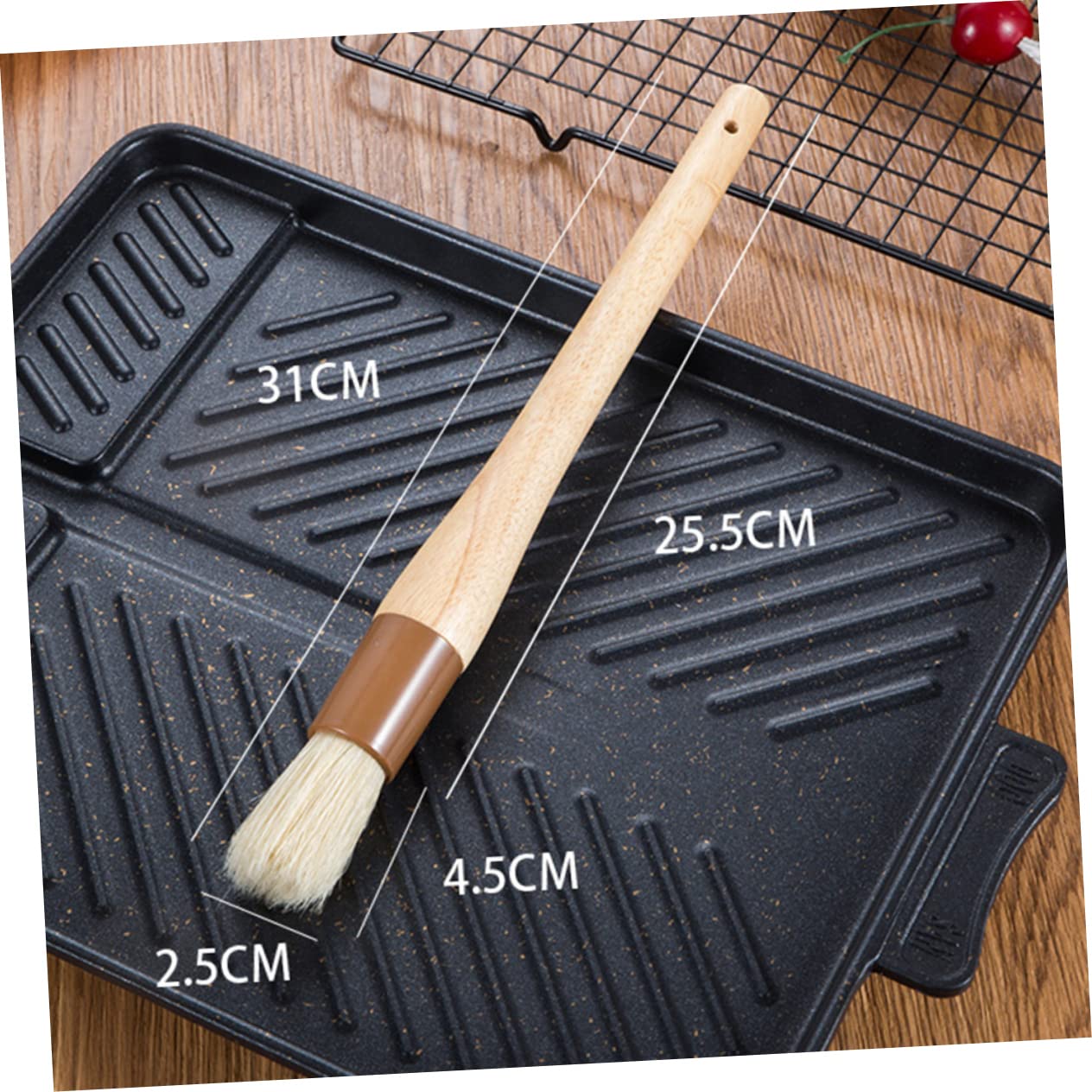 Chinchilla® Pinzas Para Barbacoa, Robustas Pinzas De Madera De Haya Con Certificado FSC, Ayuda De Cocina Perfecta Para Asar Y Cocinar, Pinzas De Madera, 30 Cm, Fabricadas En Alemania