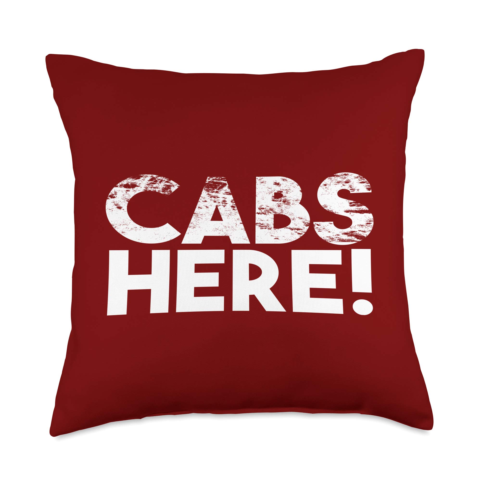 Funny Cabs Here - Funny Guido Gifts New Jersey GTL Shore Throw Pillow